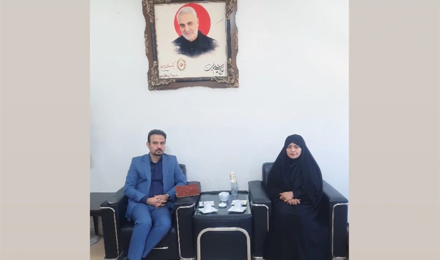 دیدار و گفتگو رئیس شورای شهر شهرستان بم با معاونت توسعه مدیریت و‌منابع دانشگاه علوم‌پزشکی بم